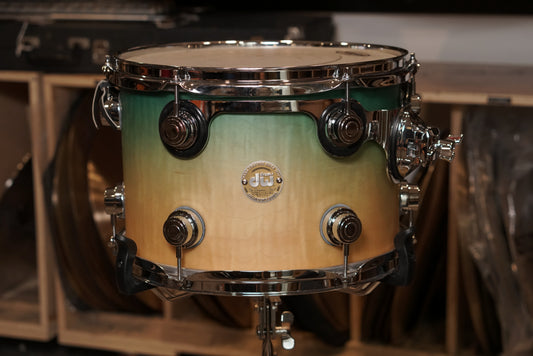 DW 9x13" Collector's Series Exotic Tom - 2007 Candy Blue Azure Burst over Mapa Burl Exotic Veneer - Carl Allen