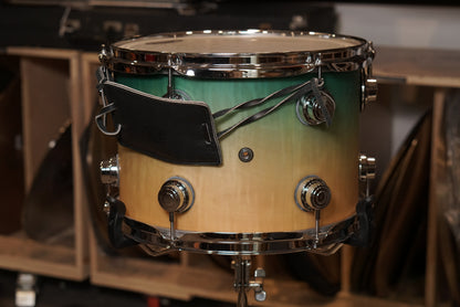 DW 9x13" Collector's Series Exotic Tom - 2007 Candy Blue Azure Burst over Mapa Burl Exotic Veneer - Carl Allen