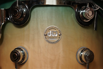 DW 9x13" Collector's Series Exotic Tom - 2007 Candy Blue Azure Burst over Mapa Burl Exotic Veneer - Carl Allen