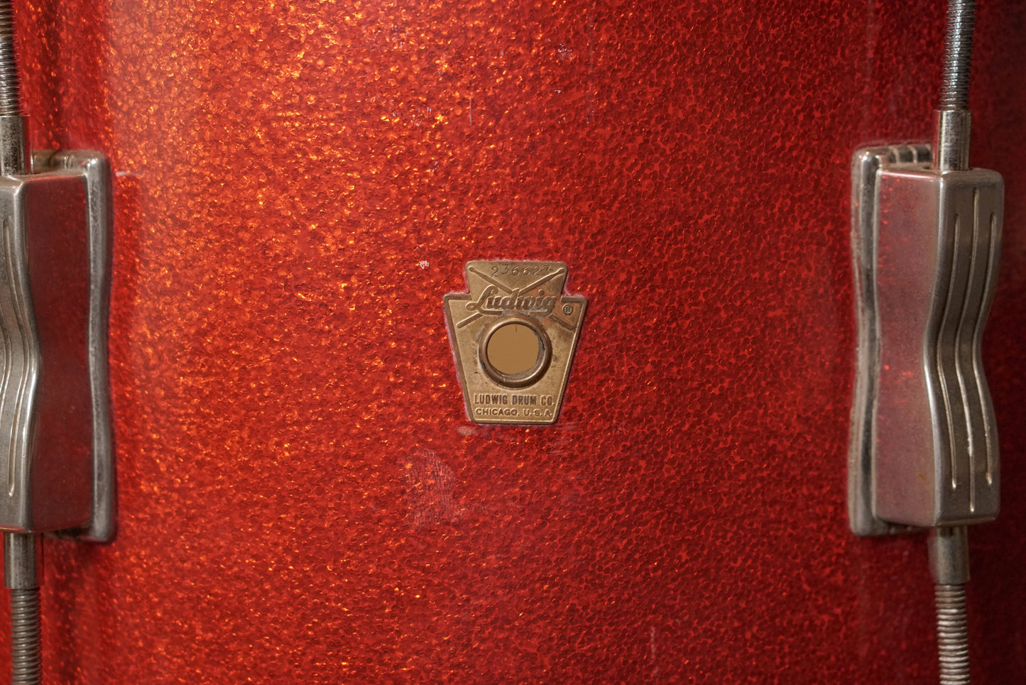 Ludwig 12/14/20" Club Date Drum Set - 1960s Red Sparkle