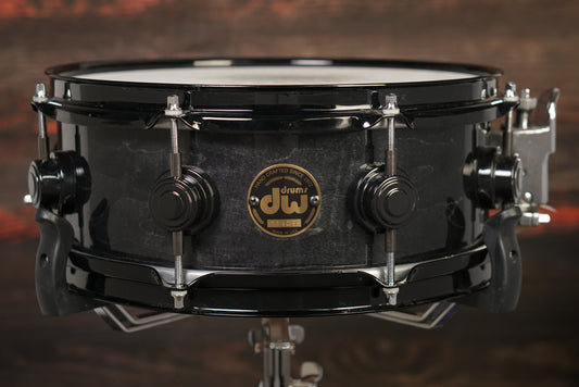 DW 4.5x12" Pre-Collector's Series Snare Drum - Ebony Stain - Carl Allen