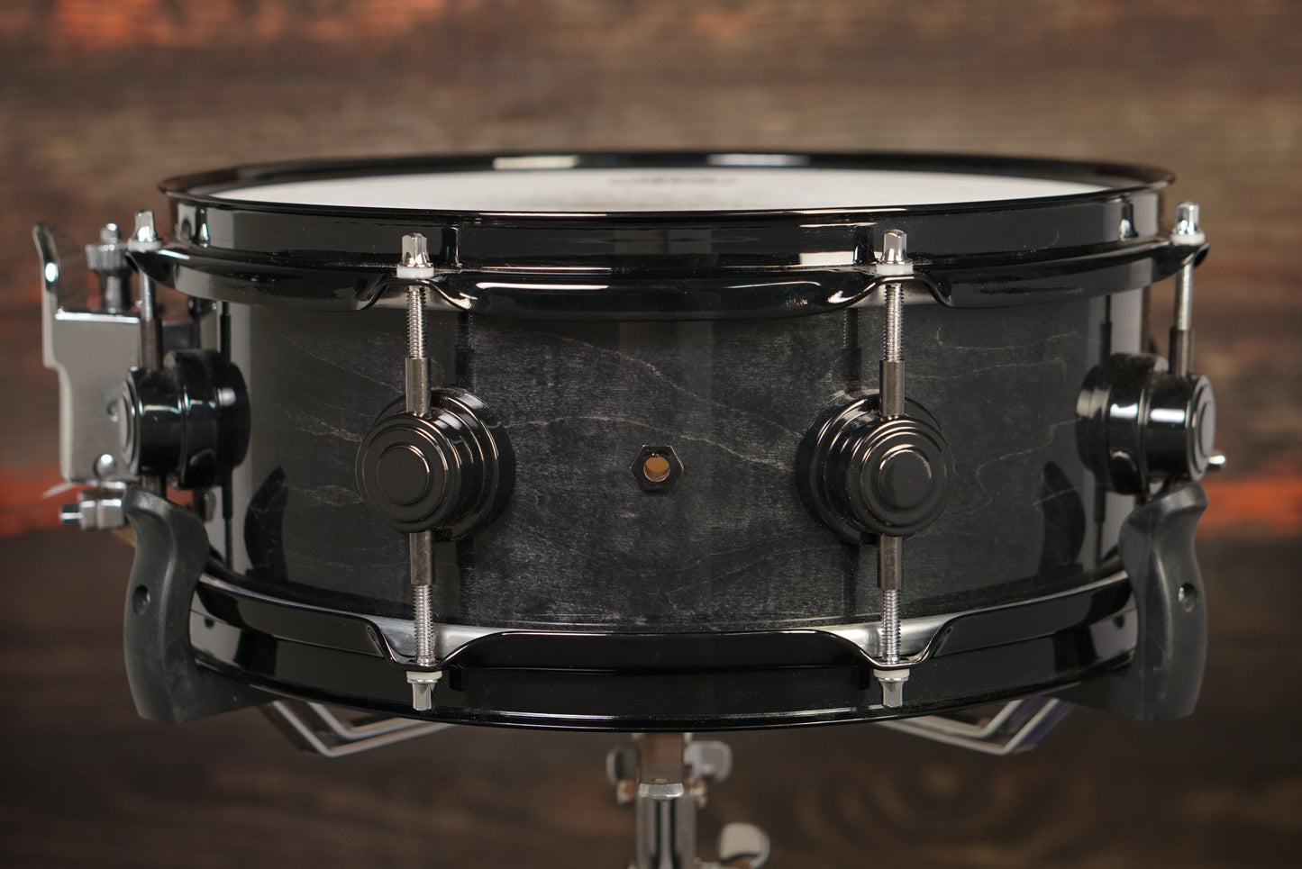 DW 4.5x12" Pre-Collector's Series Snare Drum - Ebony Stain - Carl Allen
