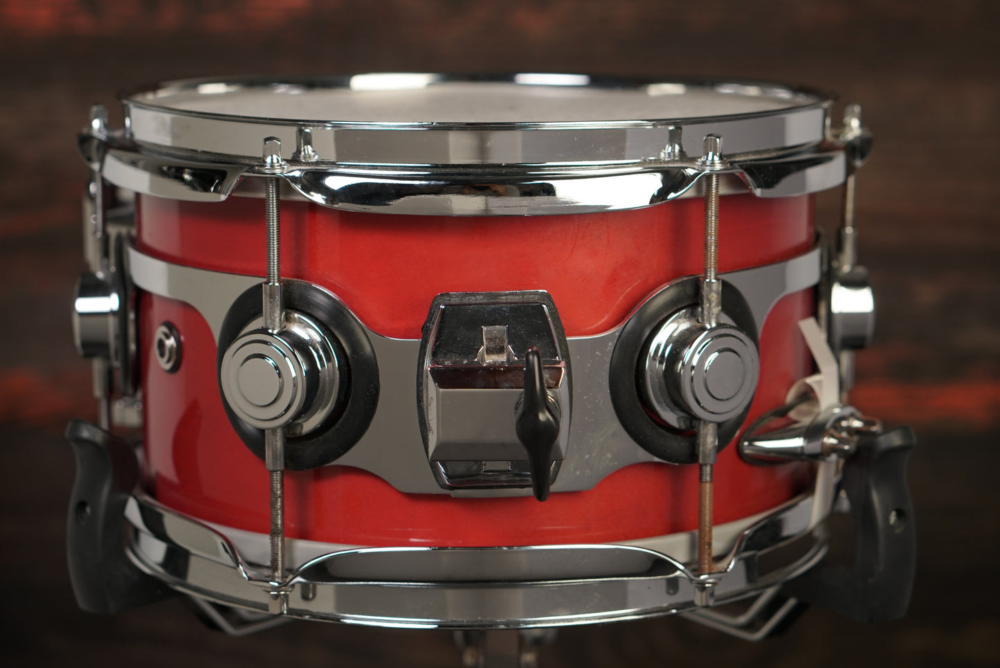 DW 5.5x10" Pre-Collector's Series Snare Drum - Red Lacquer - Carl Allen