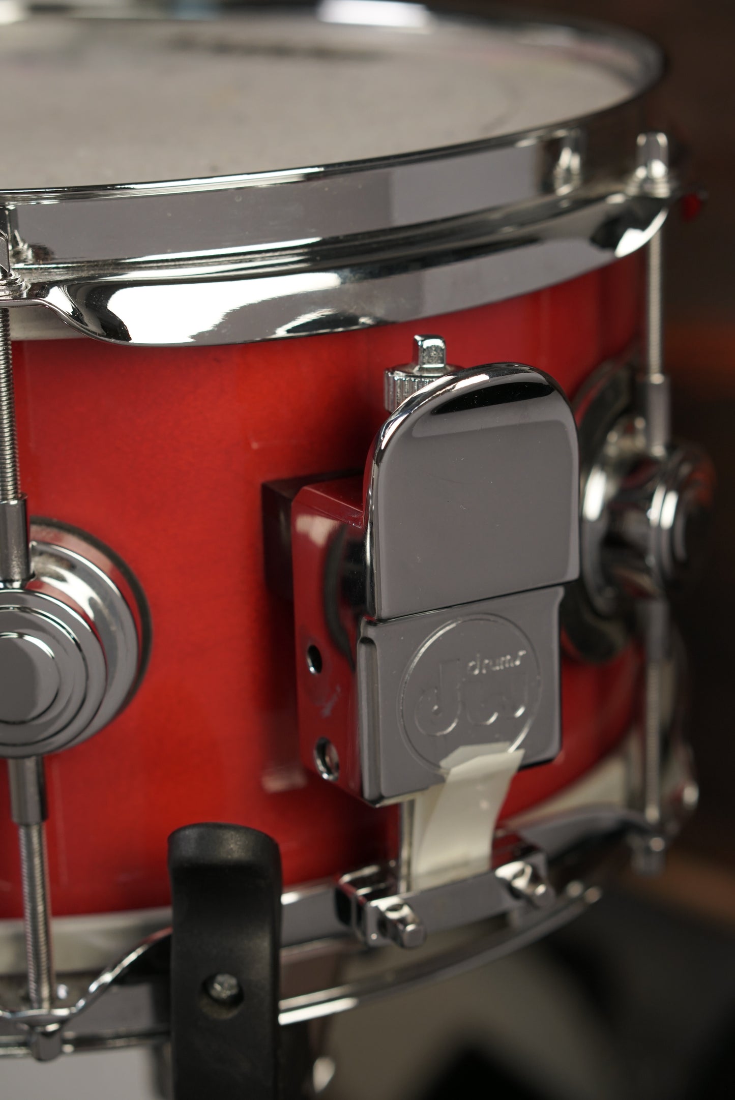 DW 5.5x10" Pre-Collector's Series Snare Drum - Red Lacquer - Carl Allen