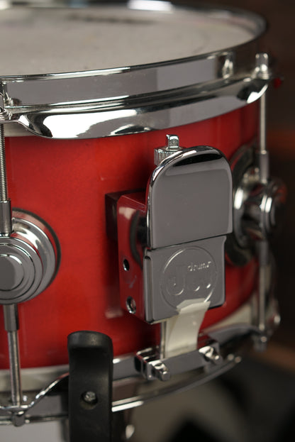 DW 5.5x10" Pre-Collector's Series Snare Drum - Red Lacquer - Carl Allen