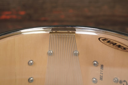 DW 6x10" Collector's Series Snare Drum - Candy Blue Azure Burst over Mapa Burl Exotic Veneer - Carl Allen