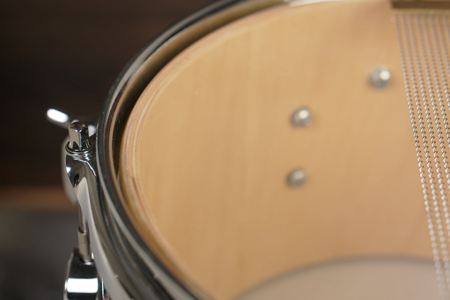 DW 6x10" Collector's Series Snare Drum - Candy Blue Azure Burst over Mapa Burl Exotic Veneer - Carl Allen