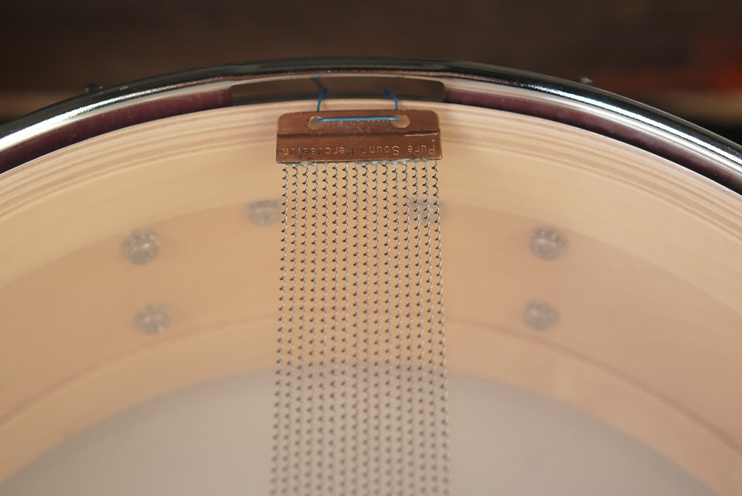 DW 4.5x13" Pre-Collector's Series Snare Drum - Red Lacquer - Carl Allen