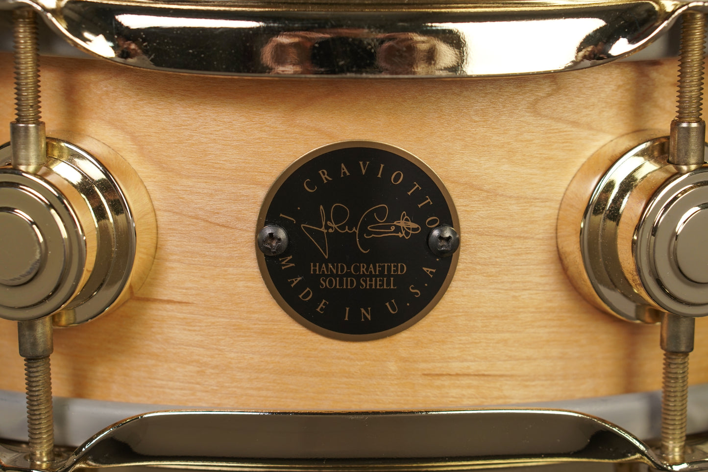 DW 4.5x13" Pre-Collector's Series Snare Drum - Satin Natural Oil - Carl Allen