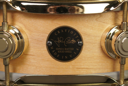 DW 4.5x13" Pre-Collector's Series Snare Drum - Satin Natural Oil - Carl Allen
