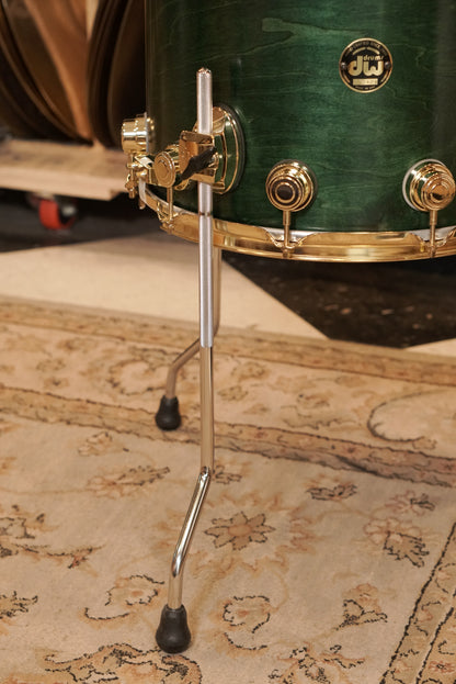 DW 13x15" Collector's Series SNOM Snare Drum/Floor Tom - Emerald Green - Carl Allen