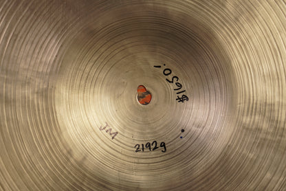 Zildjian 20" K. Istanbul 1960s (Intermediate Stamp) Ride Cymbal - 2192g