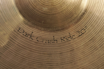 Paiste 20" Signature Dark Crash Ride Cymbal - 2378g