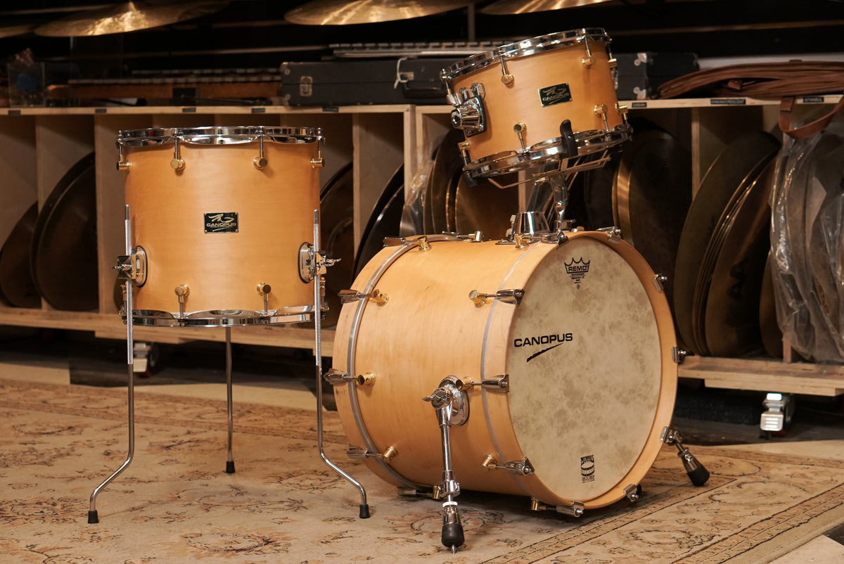 Canopus 12/14/18" RFM Maple Drum Set - Natural Oil