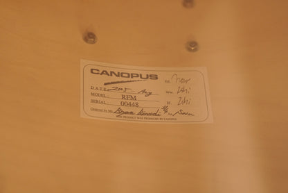 Canopus 12/14/18" RFM Maple Drum Set - Natural Oil