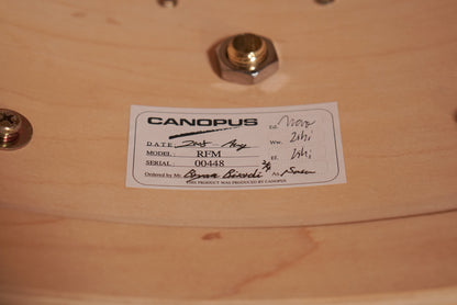 Canopus 12/14/18" RFM Maple Drum Set - Natural Oil