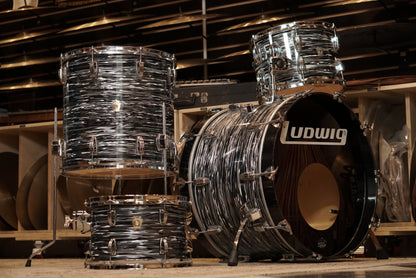Ludwig 12/13/16/22" Classic Maple Drum Set - Vintage Black Oyster