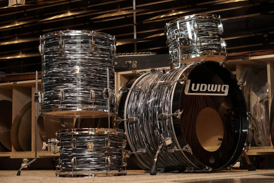 Ludwig 12/13/16/22" Classic Maple Drum Set - Vintage Black Oyster