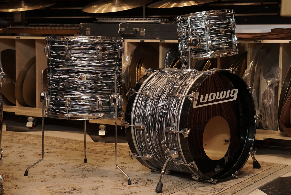 Ludwig 12/13/16/22" Classic Maple Drum Set - Vintage Black Oyster