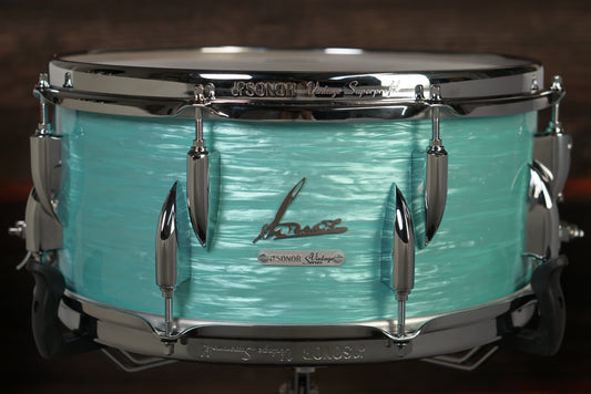 Sonor 6.5x14" Vintage Beech Snare Drum - California Blue