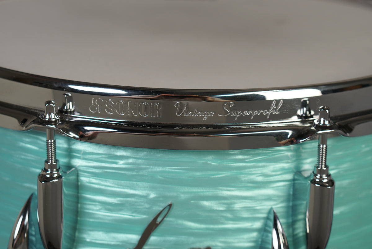 Sonor 6.5x14" Vintage Beech Snare Drum - California Blue
