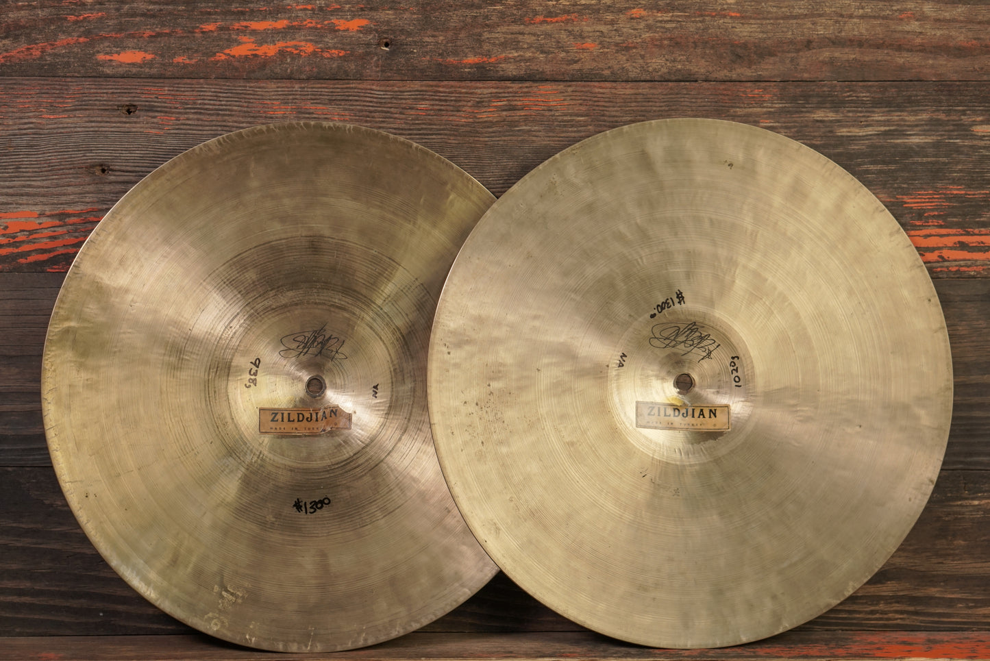 Zildjian 14" K. Istanbul "Old Stamp" Hi-Hat Cymbals 1950s - 938/1020g