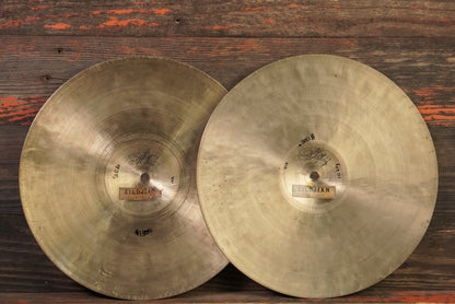 Zildjian 14" K. Istanbul "Old Stamp" Hi-Hat Cymbals 1950s - 938/1020g