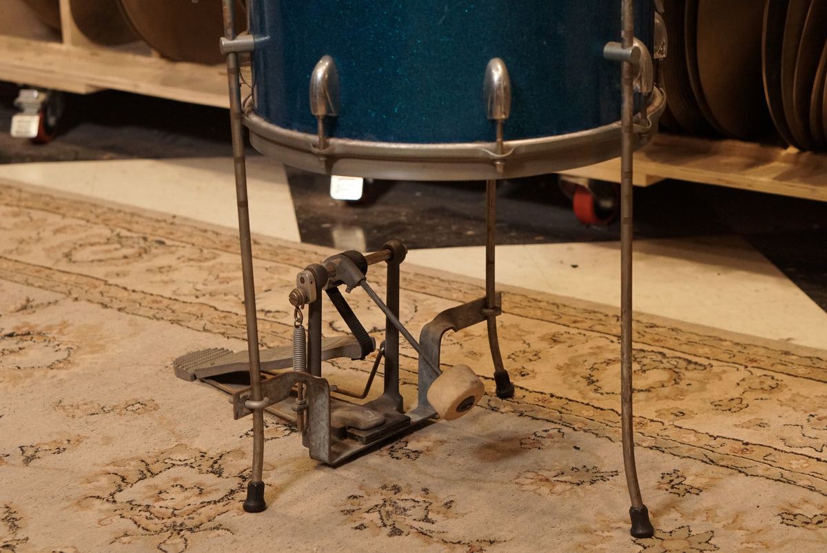 Gretsch 10/14" Round Badge Cocktail Drum Set - 1950s Blue Sparkle