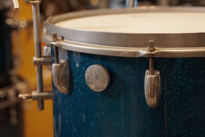 Gretsch 10/14" Round Badge Cocktail Drum Set - 1950s Blue Sparkle