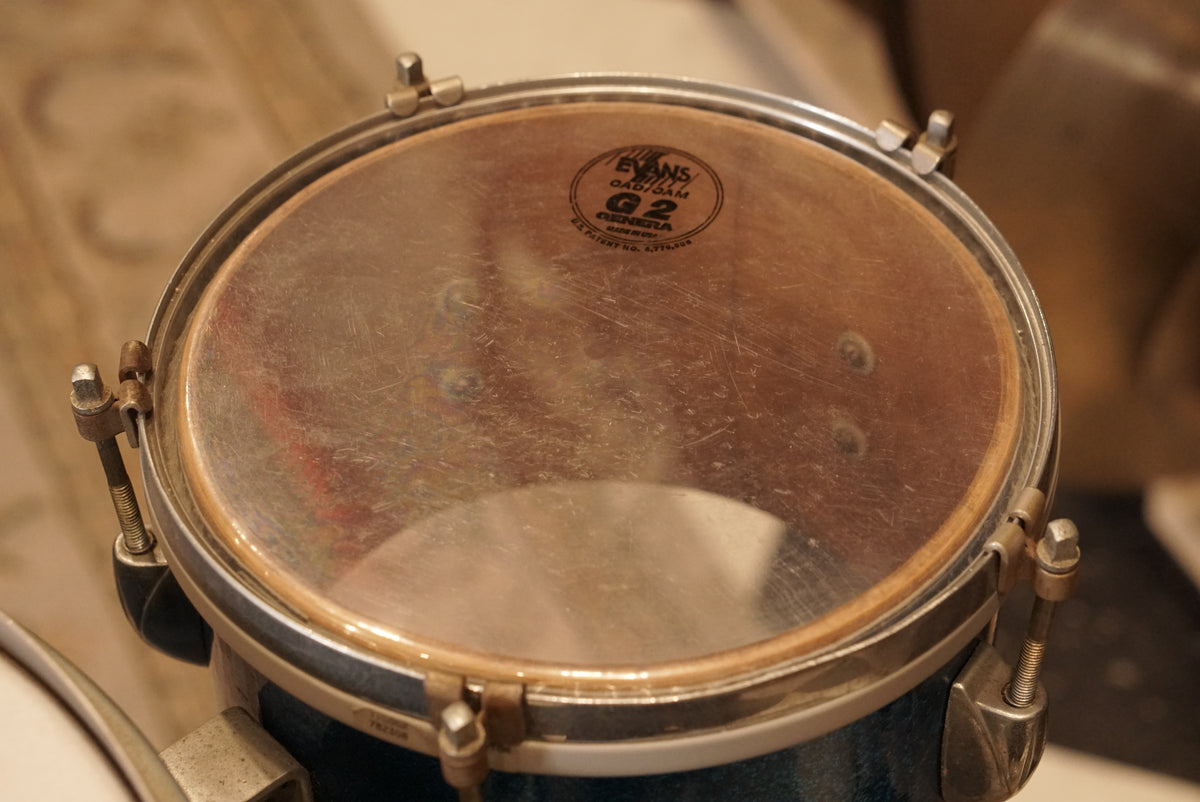 Gretsch 10/14" Round Badge Cocktail Drum Set - 1950s Blue Sparkle