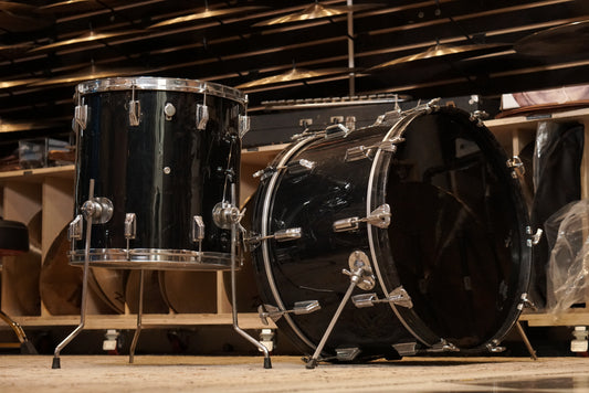 Rogers 16/22" Drum Set - 1970s Black