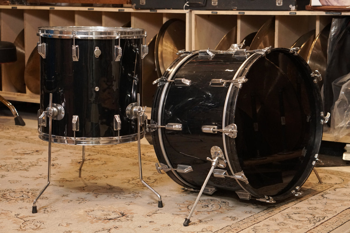 Rogers 16/22" Drum Set - 1970s Black