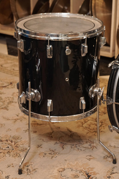 Rogers 16/22" Drum Set - 1970s Black