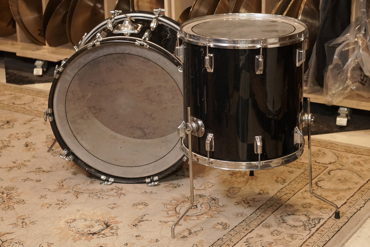 Rogers 16/22" Drum Set - 1970s Black