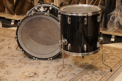 Rogers 16/22" Drum Set - 1970s Black