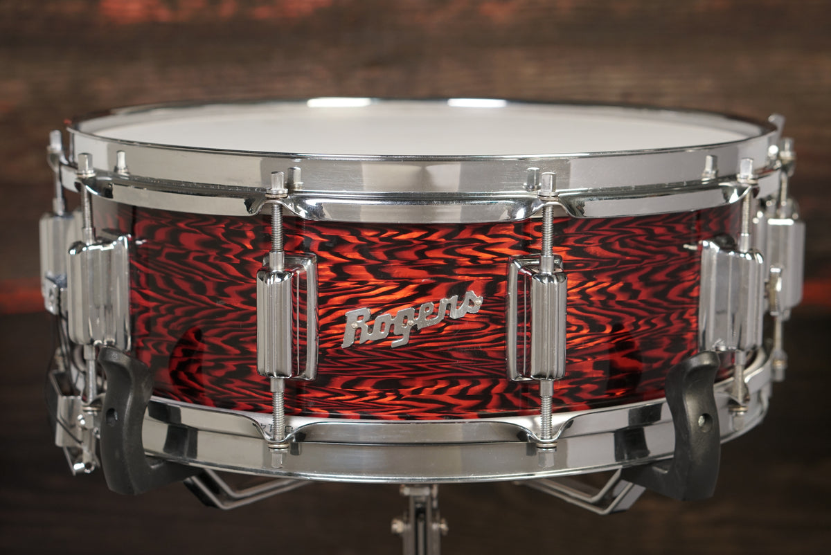 Rogers 5x14" Dynasonic Wood Snare Drum - 1960s Red Onyx