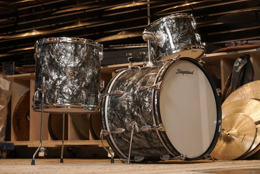 Slingerland 12/14/20" Drum Set - 1960s Black Diamond Pearl