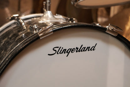 Slingerland 12/14/20" Drum Set - 1960s Black Diamond Pearl