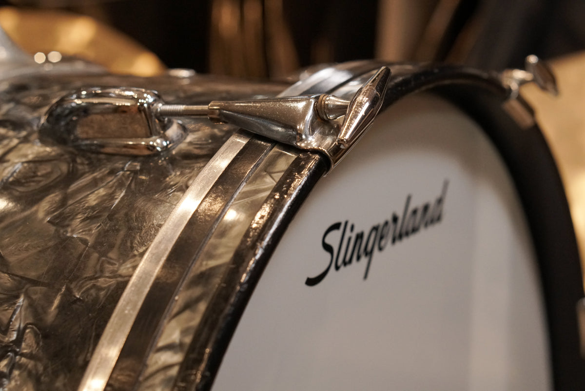 Slingerland 12/14/20" Drum Set - 1960s Black Diamond Pearl