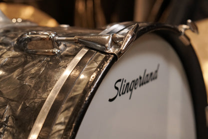 Slingerland 12/14/20" Drum Set - 1960s Black Diamond Pearl