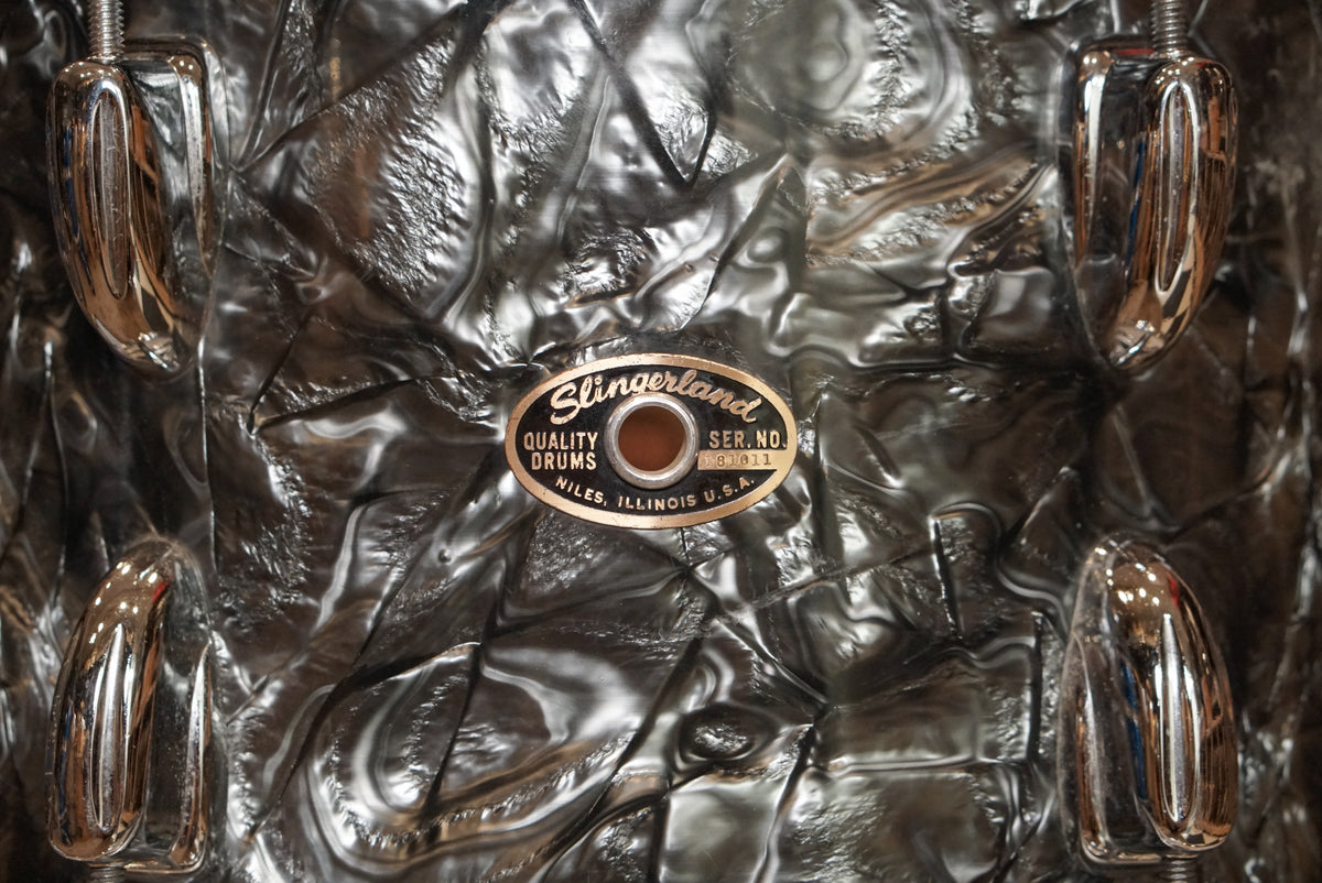 Slingerland 12/14/20" Drum Set - 1960s Black Diamond Pearl