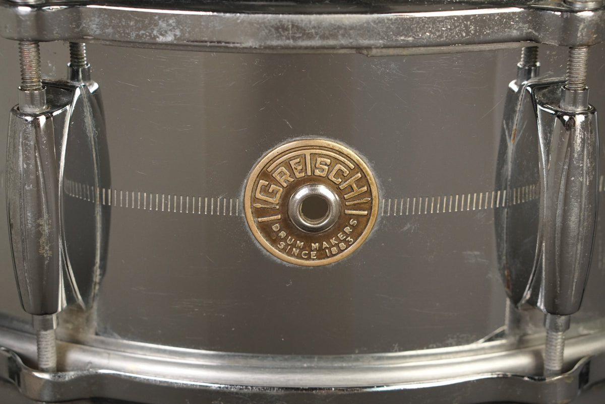Gretsch 5x14" Snare Drum - 1960s Chrome-Over-Brass
