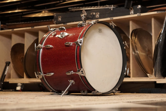 Gretsch 14x18" Bass Drum - 1960s Red Sparkle