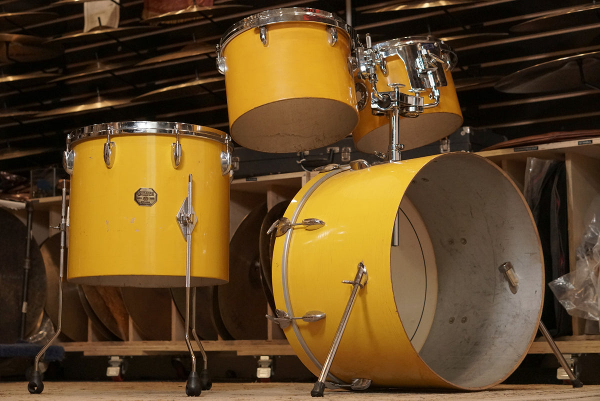 Gretsch 12/13/16/22" Drum Set - 1970s Yellow Lacquer