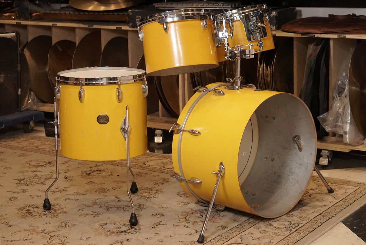 Gretsch 12/13/16/22" Drum Set - 1970s Yellow Lacquer