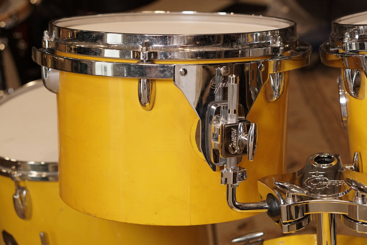Gretsch 12/13/16/22" Drum Set - 1970s Yellow Lacquer