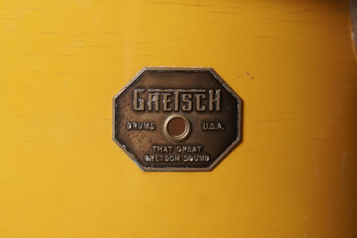 Gretsch 12/13/16/22" Drum Set - 1970s Yellow Lacquer