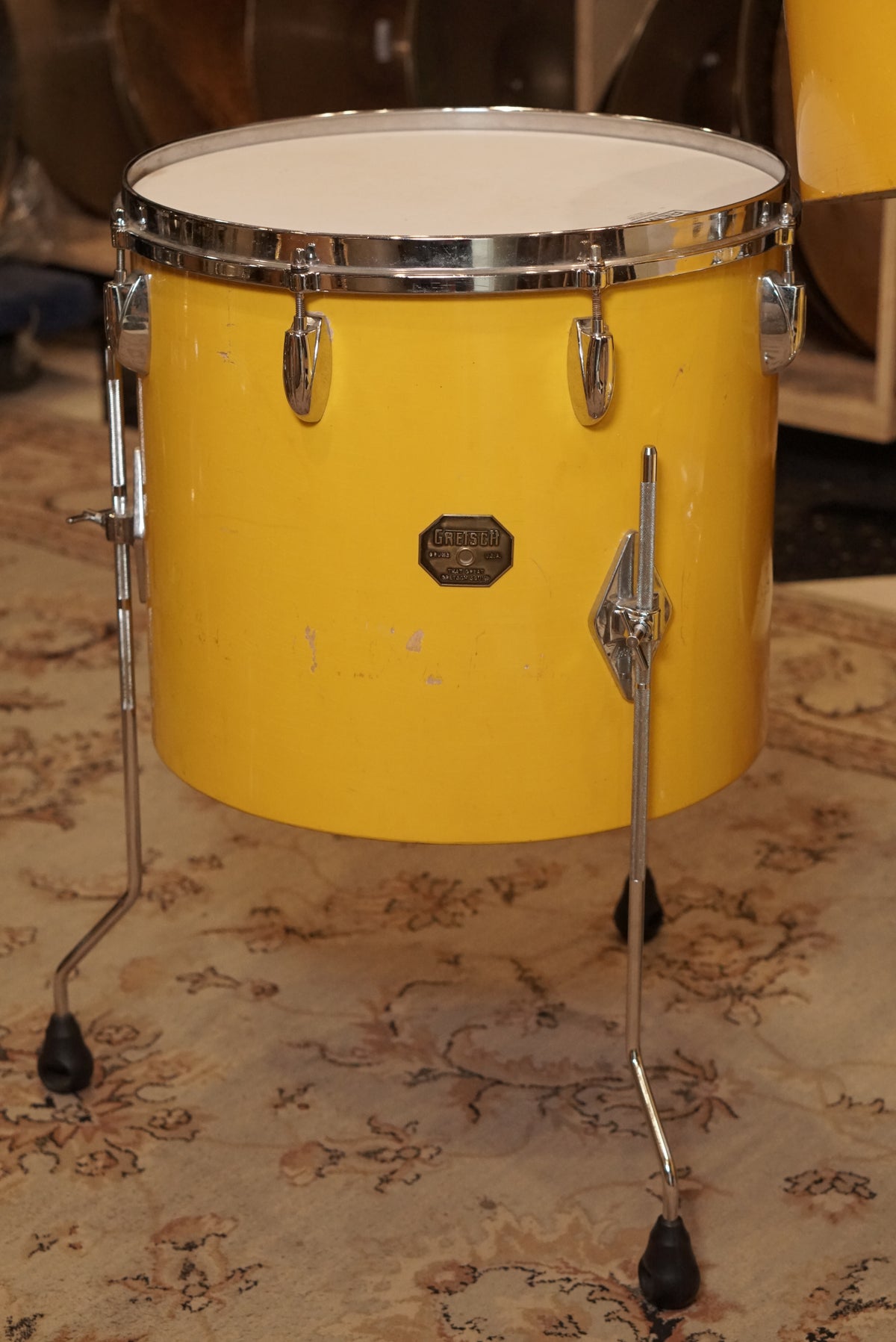 Gretsch 12/13/16/22" Drum Set - 1970s Yellow Lacquer
