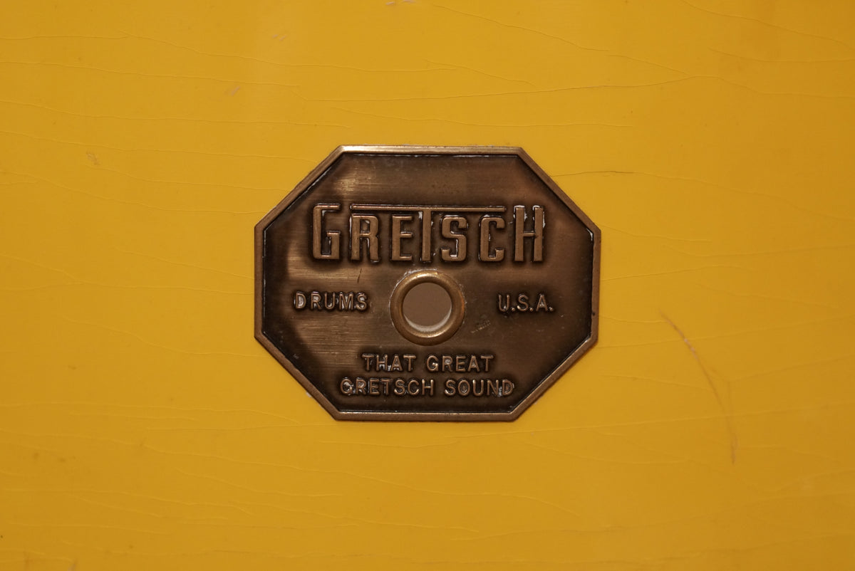 Gretsch 12/13/16/22" Drum Set - 1970s Yellow Lacquer