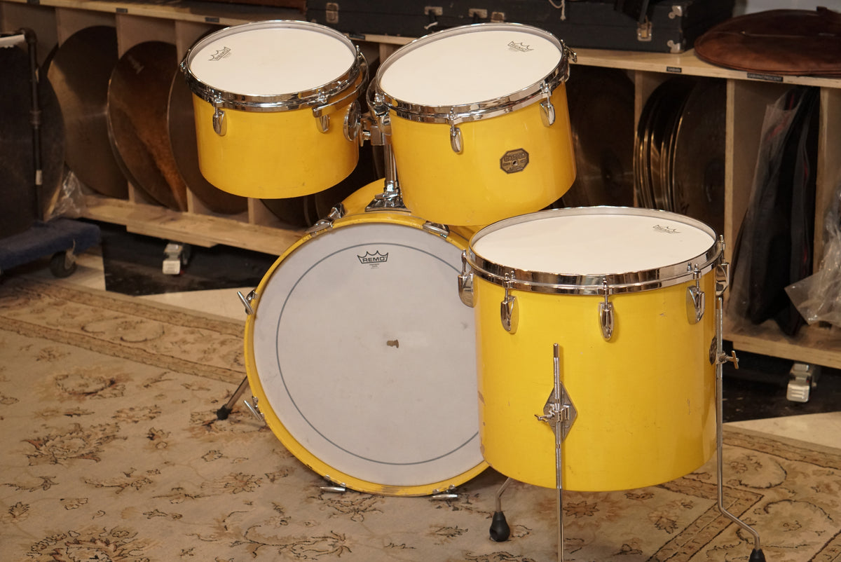 Gretsch 12/13/16/22" Drum Set - 1970s Yellow Lacquer